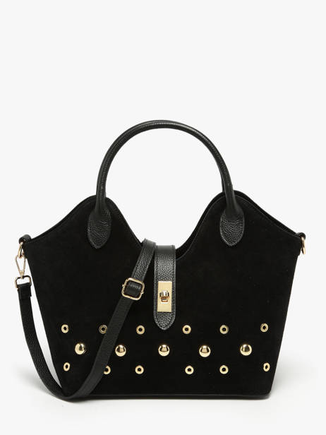 Handtassen Velvet Studs Milano Zwart velvet studs VS25092