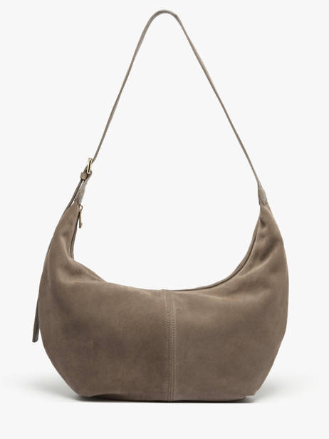 Schoudertas Velvet Caviar Leder Milano Beige velvet caviar VC25091