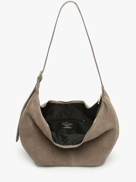 Schoudertas Velvet Caviar Leder Milano Beige velvet caviar VC25091 ander zicht 3