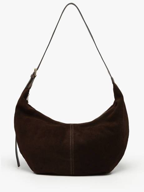 Schoudertas Velvet Caviar Leder Milano Bruin velvet caviar VC25091