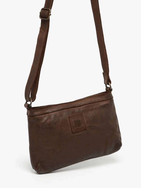 Cross Body Tas Heritage Leder Biba Bruin heritage BT37 ander zicht 2