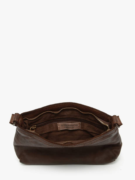 Cross Body Tas Heritage Leder Biba Bruin heritage BT37 ander zicht 3
