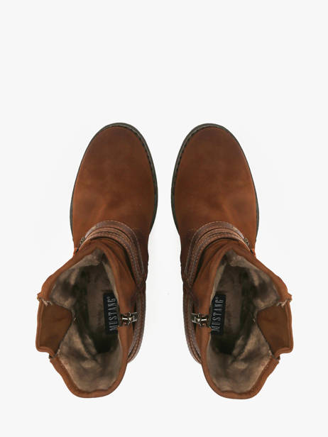 Enkellaarsjes Met Hak Mustang Bruin women M0182002 ander zicht 3