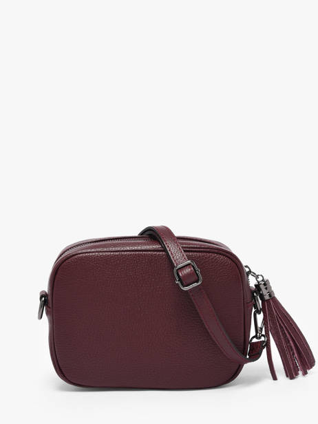 Cross Body Tas Caviar Leder Milano Rood caviar CA2006N ander zicht 4