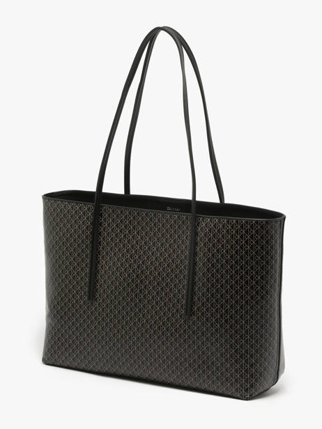 Schoudertas Coated Emblem Gerecycleerd Polyester Calvin klein jeans Zwart coated emblem 4F3266G ander zicht 2