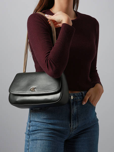 Cross Body Tas Hardware Monogram Calvin klein jeans Zwart hardware monogram 4F3171G ander zicht 1