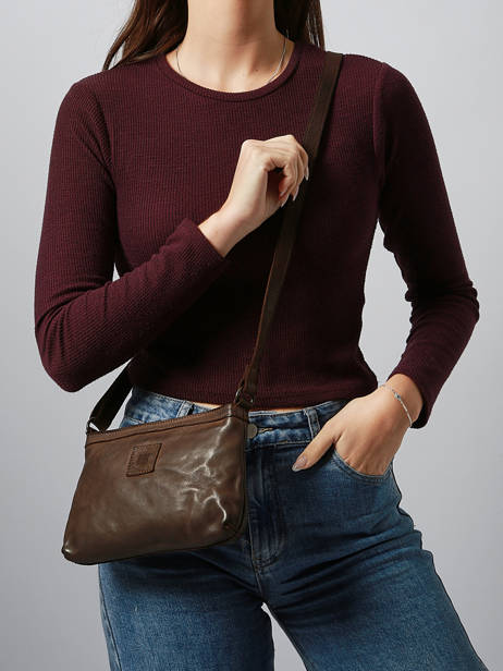 Cross Body Tas Heritage Leder Biba Bruin heritage BT37 ander zicht 1