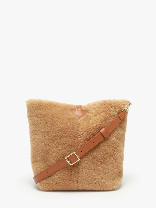 Longchamp Le roseau shearling Cross bodytas Bruin