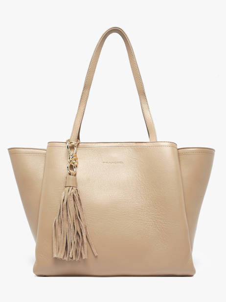 Schoudertas Helena Leder Francinel Beige helena 22947