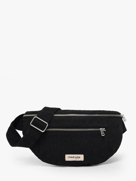 Belt Bag Orsel Gerecycleerd Katoen Rivedroite Zwart timeless ORSELTIM