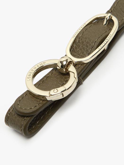 Longchamp Le foulonné Sleutelhanger Groen