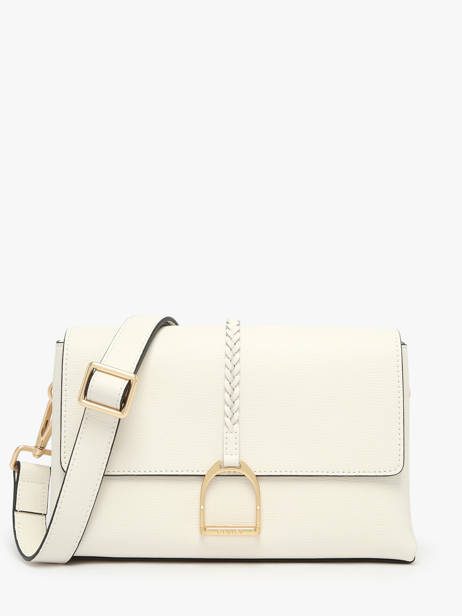 Cross Body Tas M Torsade Leder Etrier Wit torsade ETOS169M