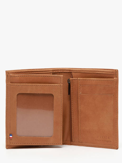 Portefeuille Met Kaarthouder Leder Etrier Bruin oil EOIL5016 ander zicht 1