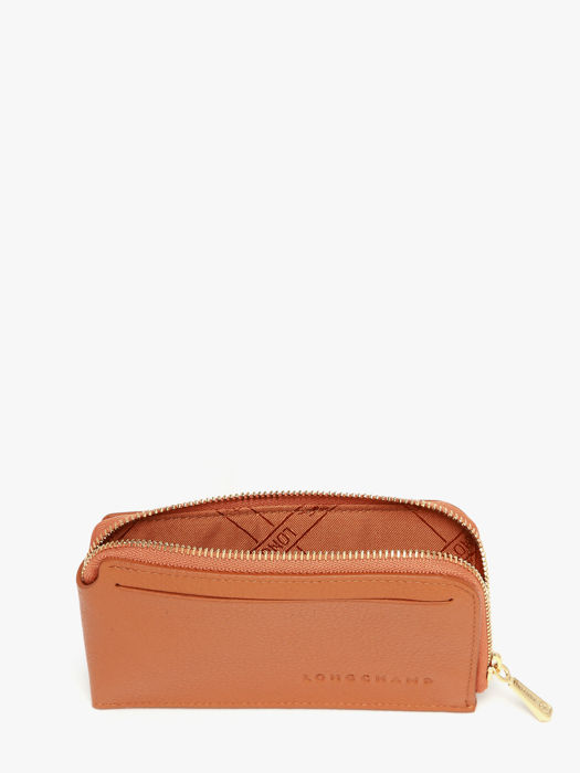 Longchamp Le foulonné Kredietkaarthouder Oranje