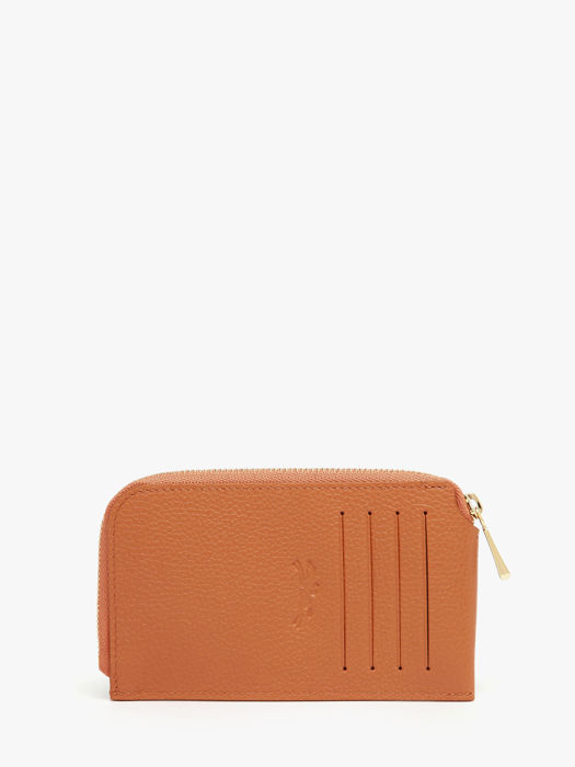 Longchamp Le foulonné Kredietkaarthouder Oranje