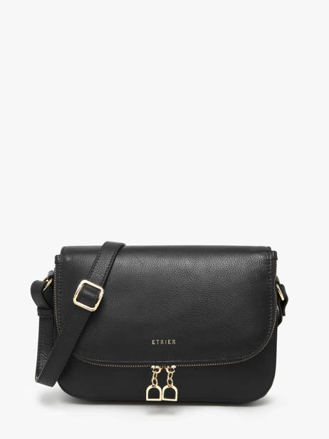 Cross Body Tas M Tradition Leder Etrier Zwart tradition ETRA059M