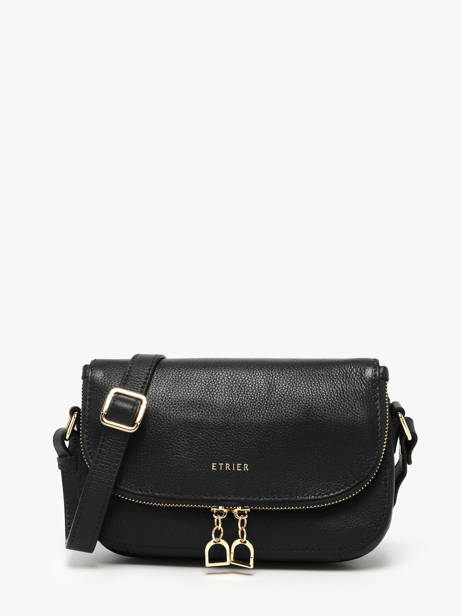 Cross Body Tas S Tradition Leder Etrier Zwart tradition ETRA059S