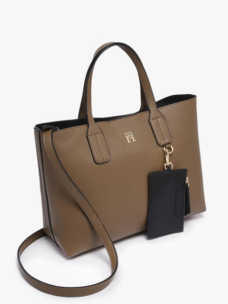 Schoudertas Th Icon Tommy hilfiger Bruin th icon AW18233 ander zicht 1