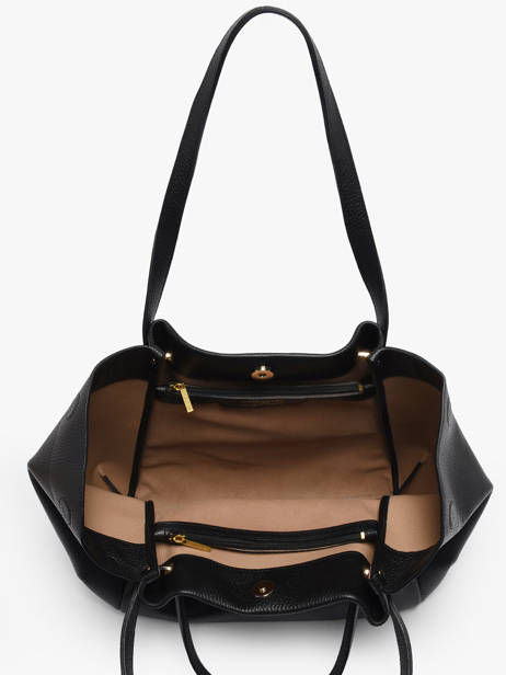 Schoudertas Foulonne Double Louisa Leder Lancaster Zwart foulonne double louisa 90 ander zicht 3