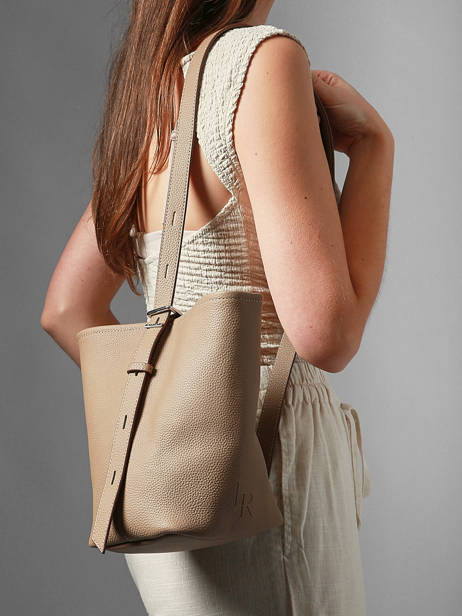 Schoudertas Rugzak S Cavalier Leder Etrier Bruin cavalier ECLR126S ander zicht 2