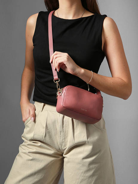 Cross Body Tas Tradition Leder Etrier Roze tradition ETRA141S ander zicht 1