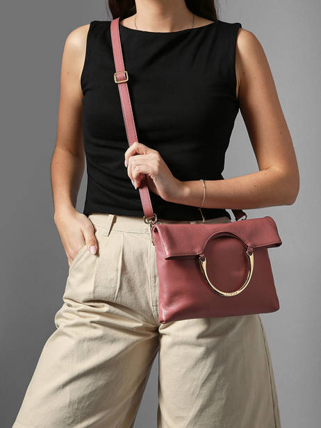 Cross Body Tas Tradition Leder Etrier Roze tradition ETRA189M ander zicht 1