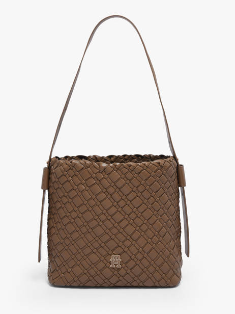 Schoudertas Th Braided Tommy hilfiger Bruin th braided AW18160