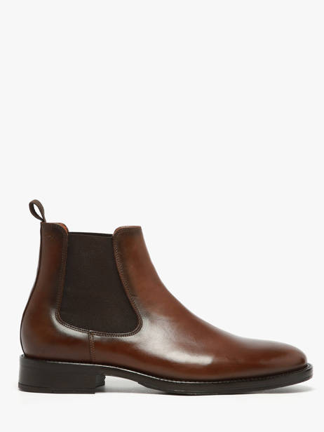 Chelsea Boots Uit Leder Kost Bruin men B