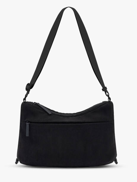 Skara Small Cord - Cross Body Tas  Kapten and son Zwart cord SC ander zicht 3