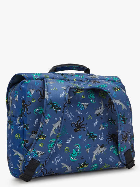 Boekentas 1 Compartiment Kipling Blauw back to school / pbg PBGI3652 ander zicht 4