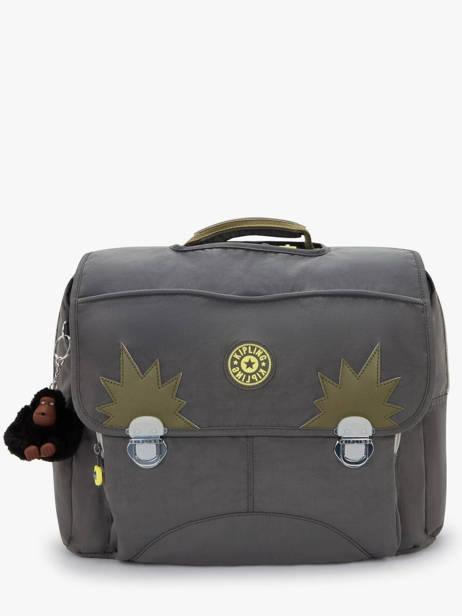 Boekentas 2 Compartimenten Kipling Grijs back to school / pbg PBG21092