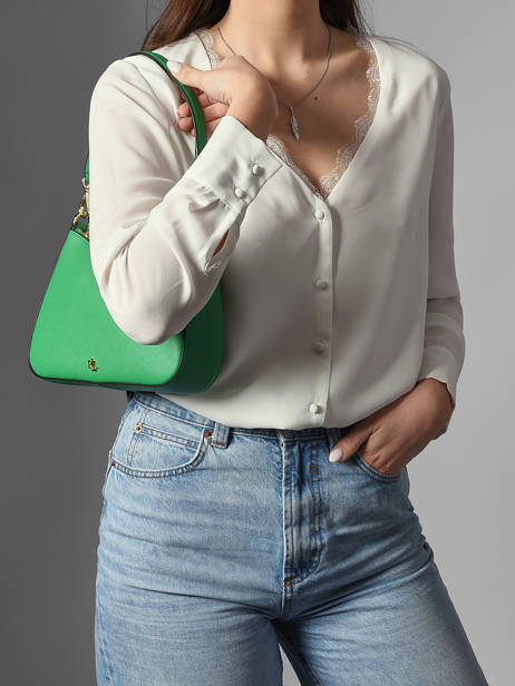 Schoudertas Danni 26 Leder Lauren ralph lauren Groen danni 31883768 ander zicht 1