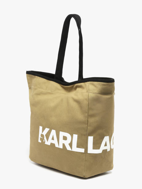 Schoudertas K Essential Katoen Karl lagerfeld Groen k essential B1W50050 ander zicht 2