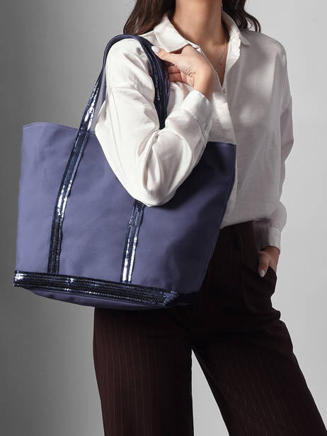 Handtas L Le Cabas Pailletten Vanessa bruno Violet cabas 1V40315 ander zicht 1