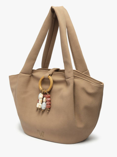 Schoudertas Woomen Beige camomille pearl WCAE07 ander zicht 2