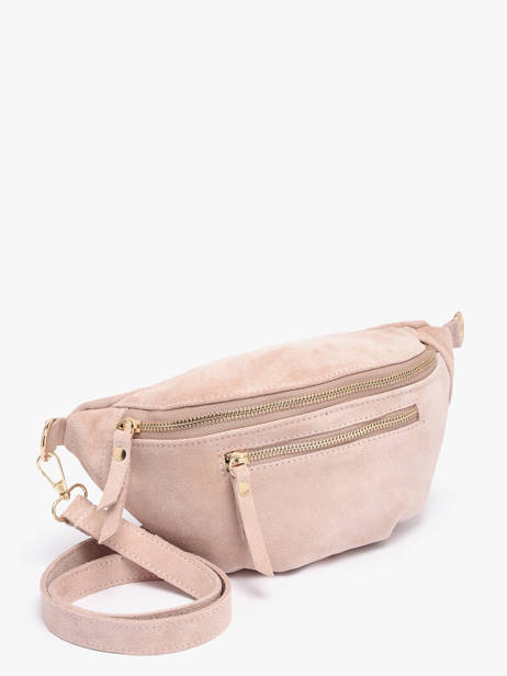 Heuptasje Leder Milano Roze velvet VE24119O ander zicht 2