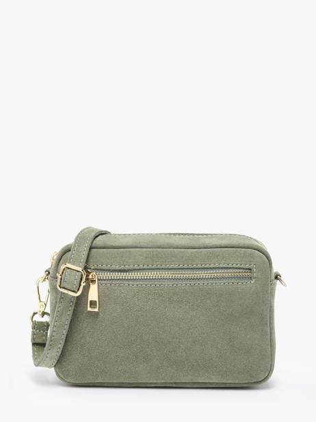 Cross Body Tas Velvet Leder Milano Groen velvet VE25115