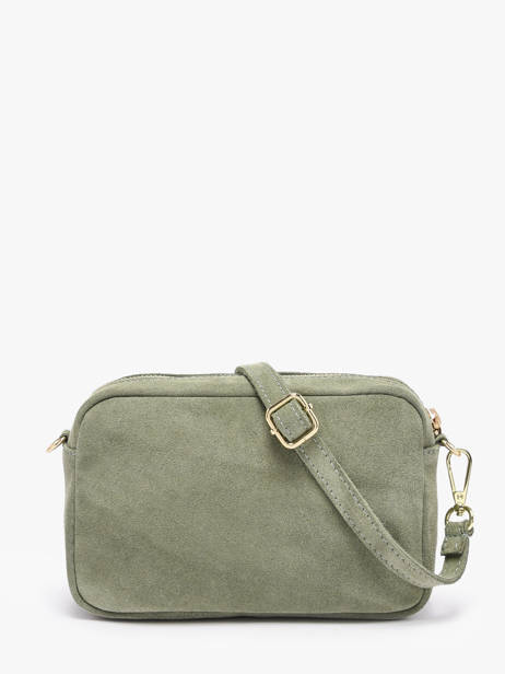 Cross Body Tas Velvet Leder Milano Groen velvet VE25115 ander zicht 4