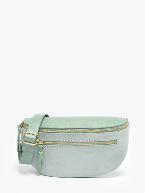 Heuptasje Leder Milano Groen velvet caviar VC24111