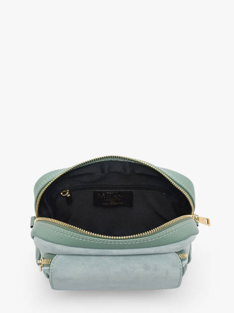 Cross Body Tas Velvet Caviar Leder Milano Groen velvet caviar VC25067 ander zicht 3