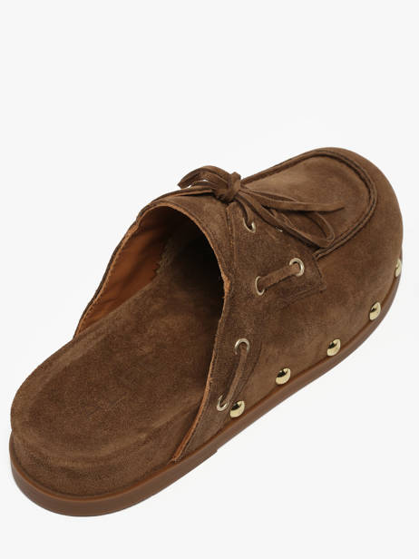 Slippers Uit Leder Alpe Bruin women 53971119 ander zicht 2