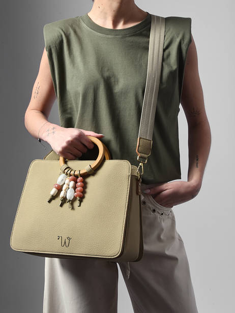Handtas Camomille Pearl Woomen Groen camomille pearl WCAE1M ander zicht 2