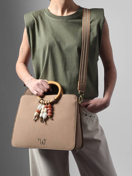 Handtas Camomille Pearl Woomen Beige camomille pearl WCAE1M ander zicht 2
