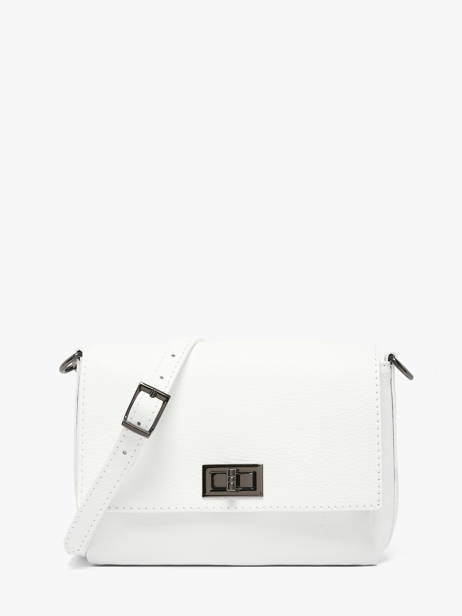 Cross Body Tas Caviar Leder Milano Wit caviar CA24061