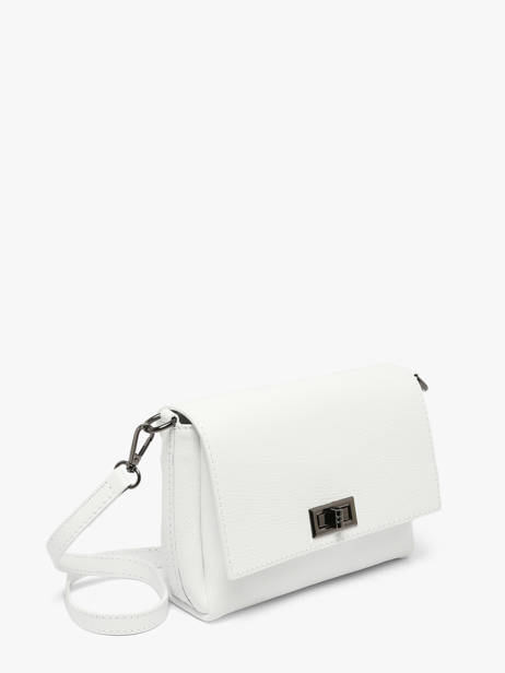 Cross Body Tas Caviar Leder Milano Wit caviar CA24061 ander zicht 2