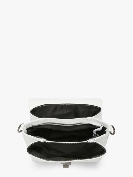 Cross Body Tas Caviar Leder Milano Wit caviar CA24061 ander zicht 3