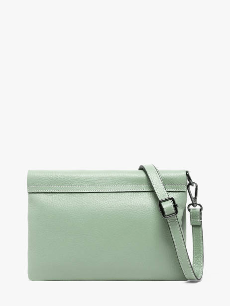 Cross Body Tas Caviar Leder Milano Groen caviar CA22112 ander zicht 4