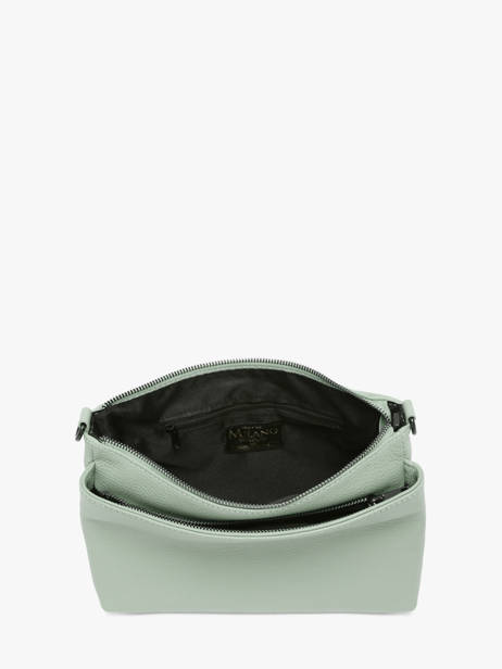 Cross Body Tas Caviar Leder Milano Groen caviar CA25066 ander zicht 3