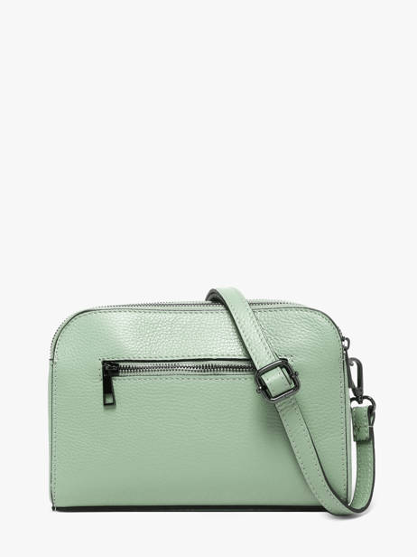 Cross Body Tas Caviar Leder Milano Groen caviar CA21101 ander zicht 5