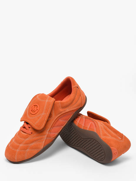 Sneakers Uit Leder Michael kors Oranje women YFS1S835 ander zicht 2